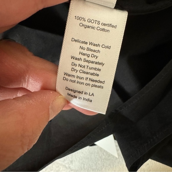 St. Roche Black Cotton Astral Top Cropped US 4 - Picture 12 of 13